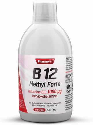 Pharmovit Witamina B12 Methyl Forte Metylokobalamina 1000Μg 500Ml