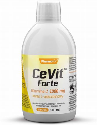 Pharmovit Witamina C Kwas L-Askorbinowy Cevit Forte 1000Mg 500Mlg