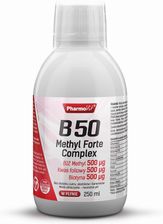 Pharmovit Witamina B50 Methyl Forte Complex Kwas Foliowy Biotyna 250Ml ...