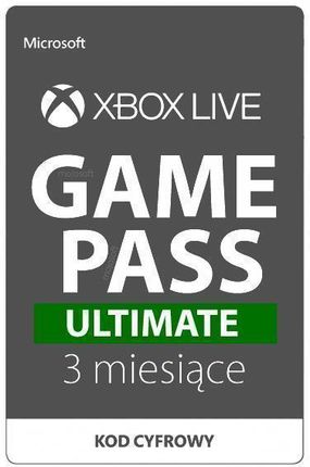 Xbox Game Pass Ultimate 3 miesiące 