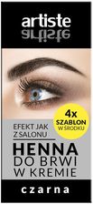Zdjęcie artiste henna do brwi krem czarna 30g - Kłodzko