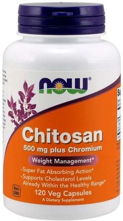 Now Foods Chitosan 500 mg with Chromium 120 kaps.