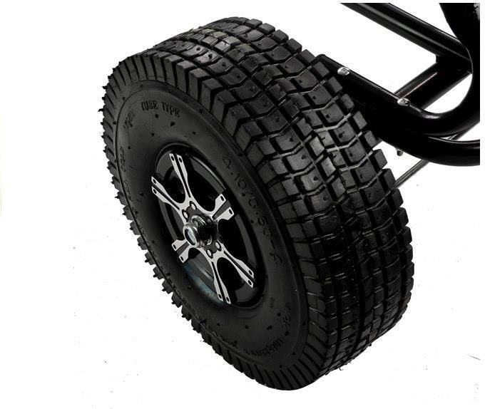 Leantoys Gokart Czarny Monster Na Pedały Szerokie Pompowane Koła - zdjęcie 6 Leantoys Gokart Czarny Monster Na Pedały Szerokie Pompowane Koła