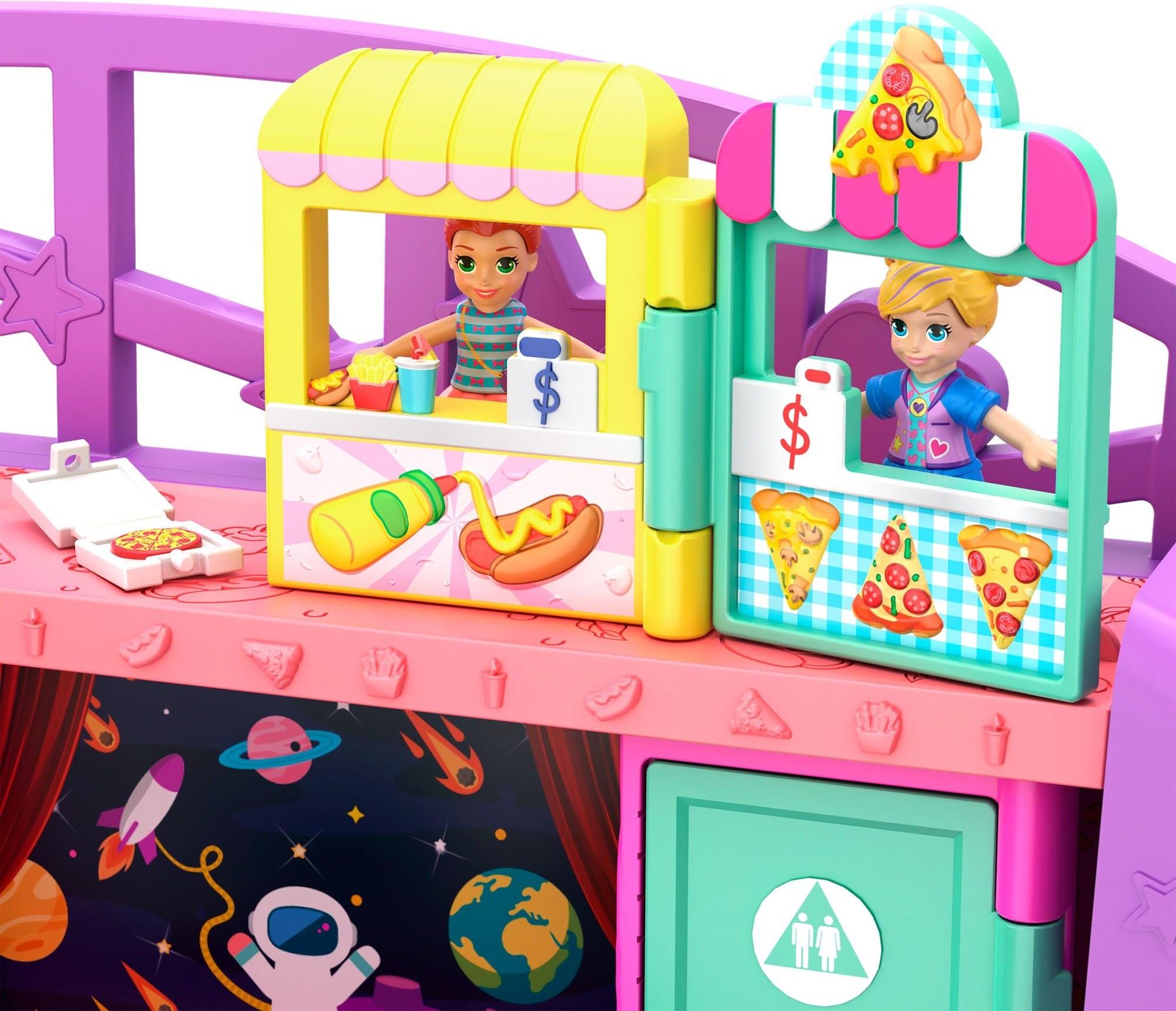 Set Gioco Polly Pocket Centro Commerciale Arcobaleno – 3 Piani, 9 Aree, 35+ Pezzi - 3