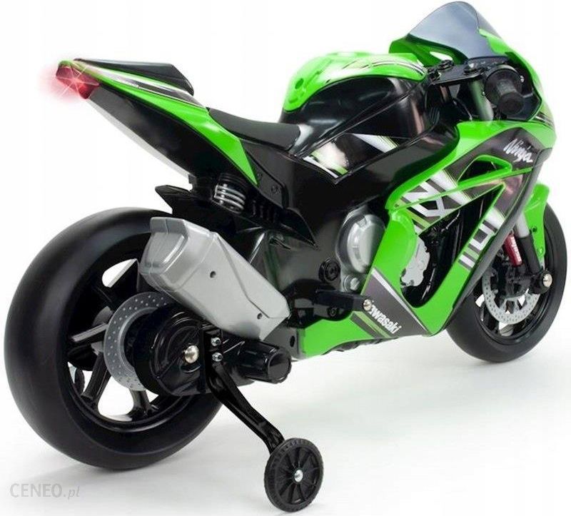 Injusa Kawasaki Motor Elektryczny Na Akumulator 12V Mp3 Światło Zielony