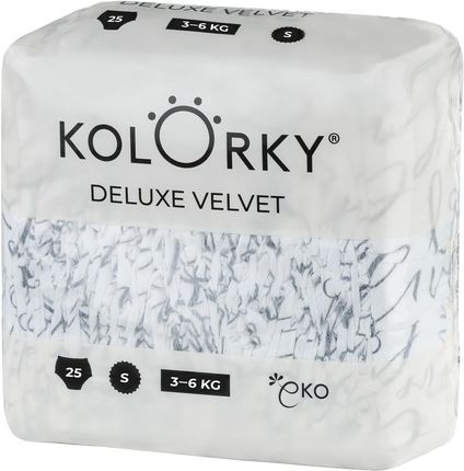 Kolorky Deluxe Velvet S (3-6Kg) 25Szt.  