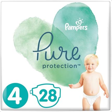 Pampers Pieluchy Pure Protection rozmiar 4, 28Szt.