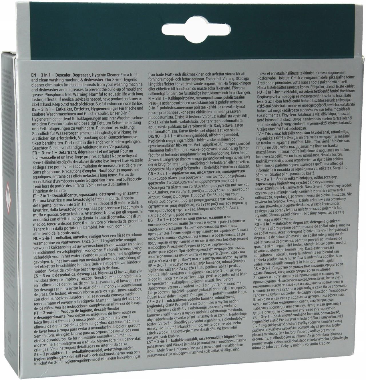 Electrolux Odkamieniacz Do Pralek I Zmywarek 6 Szt (M3Gcp400) - zdjęcie 2 Electrolux Odkamieniacz Do Pralek I Zmywarek 6 Szt (M3Gcp400)