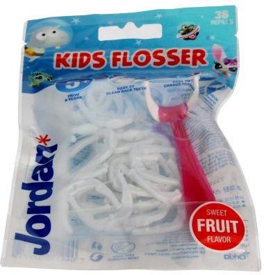 Jordan Kids Flosser Nici Dentystyczne Dla Dzieci 5+ 36Szt