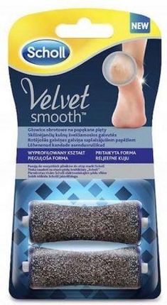 Scholl Velvet Smooth Głowice obrotowe na popękane pięty 2 sztuki