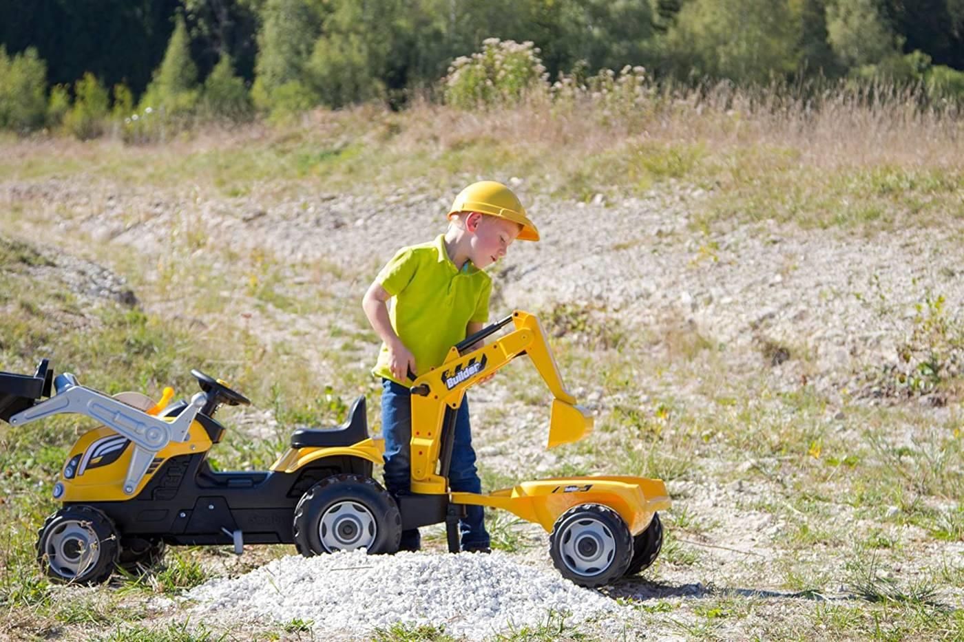 Smoby Traktor Na Pedały Z Przyczepą Max Dla Dzieci Koparka