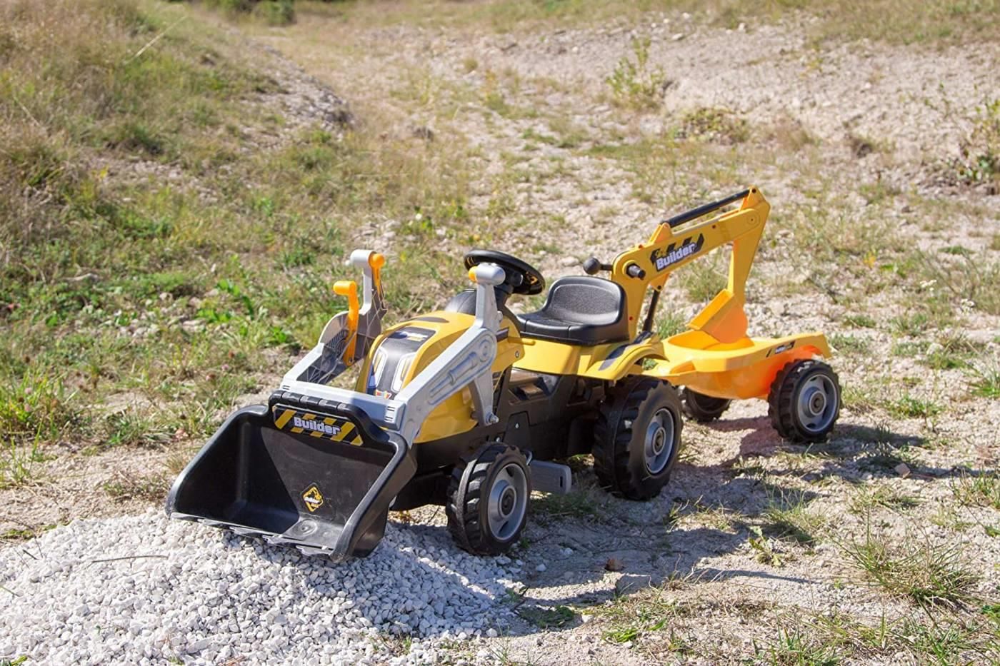 Smoby Traktor Na Pedały Z Przyczepą Max Dla Dzieci Koparka