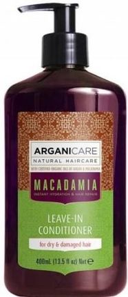 Arganicare Macadamia Leave In Odżywka Suche Włosy 400 ml
