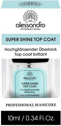 Alessandro Professional Manicure Super Shine Top Coat Nabłyszczający utwardzacz lakieru 10ml