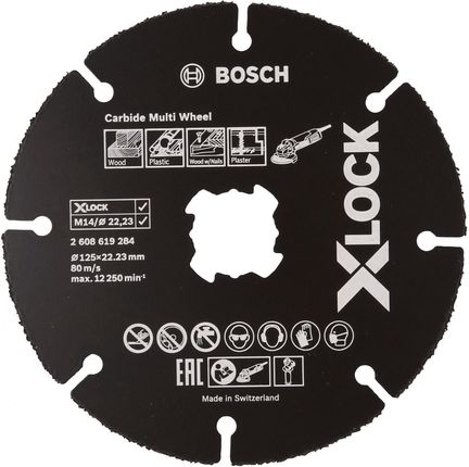 Bosch Tarcza Tnąca Carbide Multi Wheel Z Systemem X-Lock 2608619284