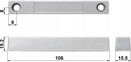 Kontaktron Do Bram, Bramowy Magnetyczny KN-OC55 - zdjęcie 3