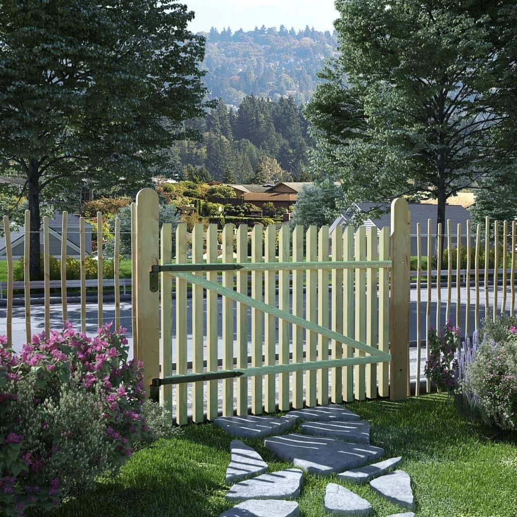 VidaXL Furtka sztachetowa, impregnowane drewno sosnowe Fs 100x75cm - zdjęcie 1 VidaXL Furtka sztachetowa, impregnowane drewno sosnowe Fs 100x75cm