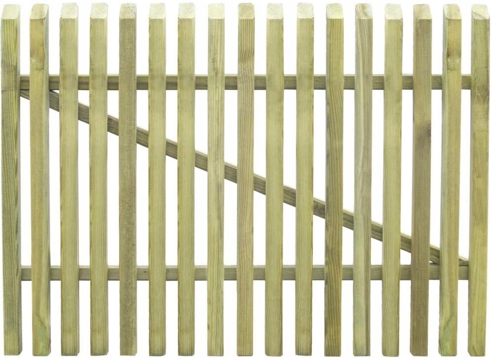 VidaXL Furtka sztachetowa, impregnowane drewno sosnowe Fs 100x75cm - zdjęcie 2 VidaXL Furtka sztachetowa, impregnowane drewno sosnowe Fs 100x75cm