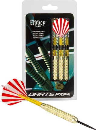 Rzutki Lotki Metalowe Mosiężne Abbey Darts 20G