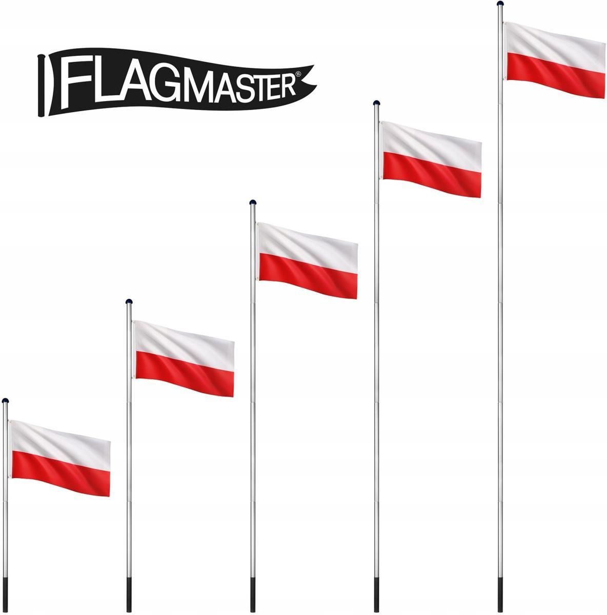 Maszt flagowy- Flaga Polska - 6,50 m