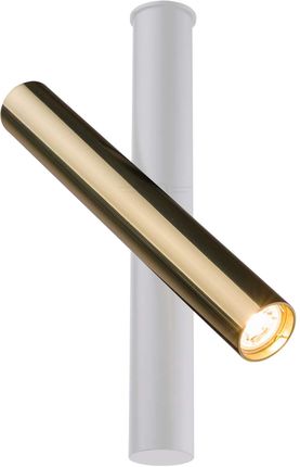Amplex Akadi Natynkowa Metalowy Reflektor Biały Złoty (0139)