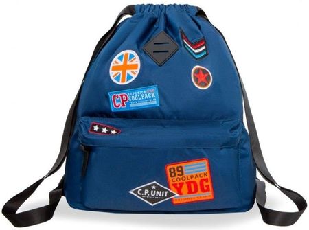 Coolpack Worek Plecak Urban Badges Blue 