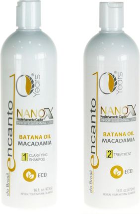 Encanto Nanox Clarifying And Treatment Zestaw Do Keratynowego Prostowania Włosów: Szampon 473Ml + Keratyna 473Ml