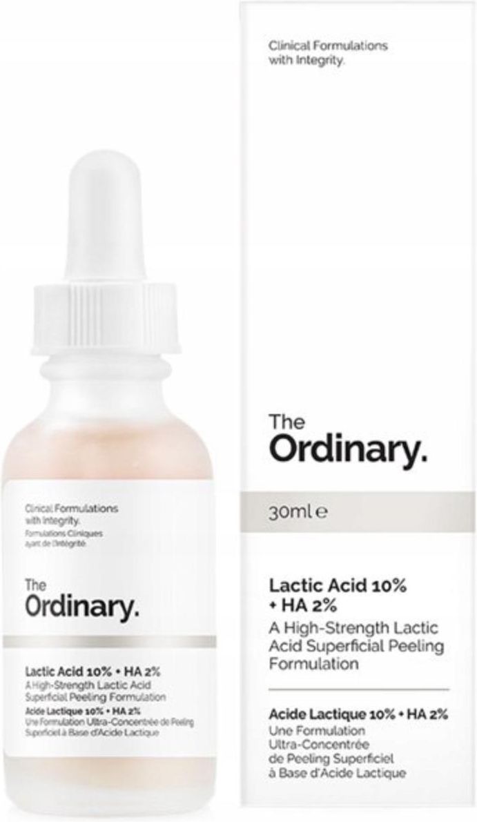 The Ordinary Peeling Z Kwasem Mlekowym 10% I Kwasem Hialuronowym 30Ml