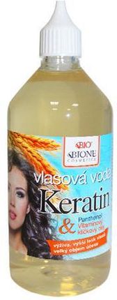 Bione Cosmetics Keratin + Grain Sprouts Oil Hair Water Regenerująca Woda Do Włosów Z Olejem Z Kiełków Pszenicy I Keratyną 215ml