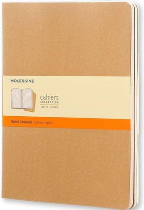 Moleskine Cahier Journals Zestaw 3 zeszytów gładkich MOQP423