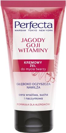 Perfecta Jagody goji i witaminy Kremowy żel do mycia twarzy 150ml