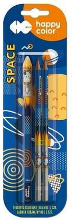 Space Długopis Usuwalny + 2 Ołówki