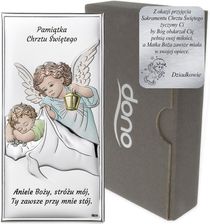 Dono Obrazek Srebrny Aniołek Pamiątka Chrztu Świętego Ds01C
