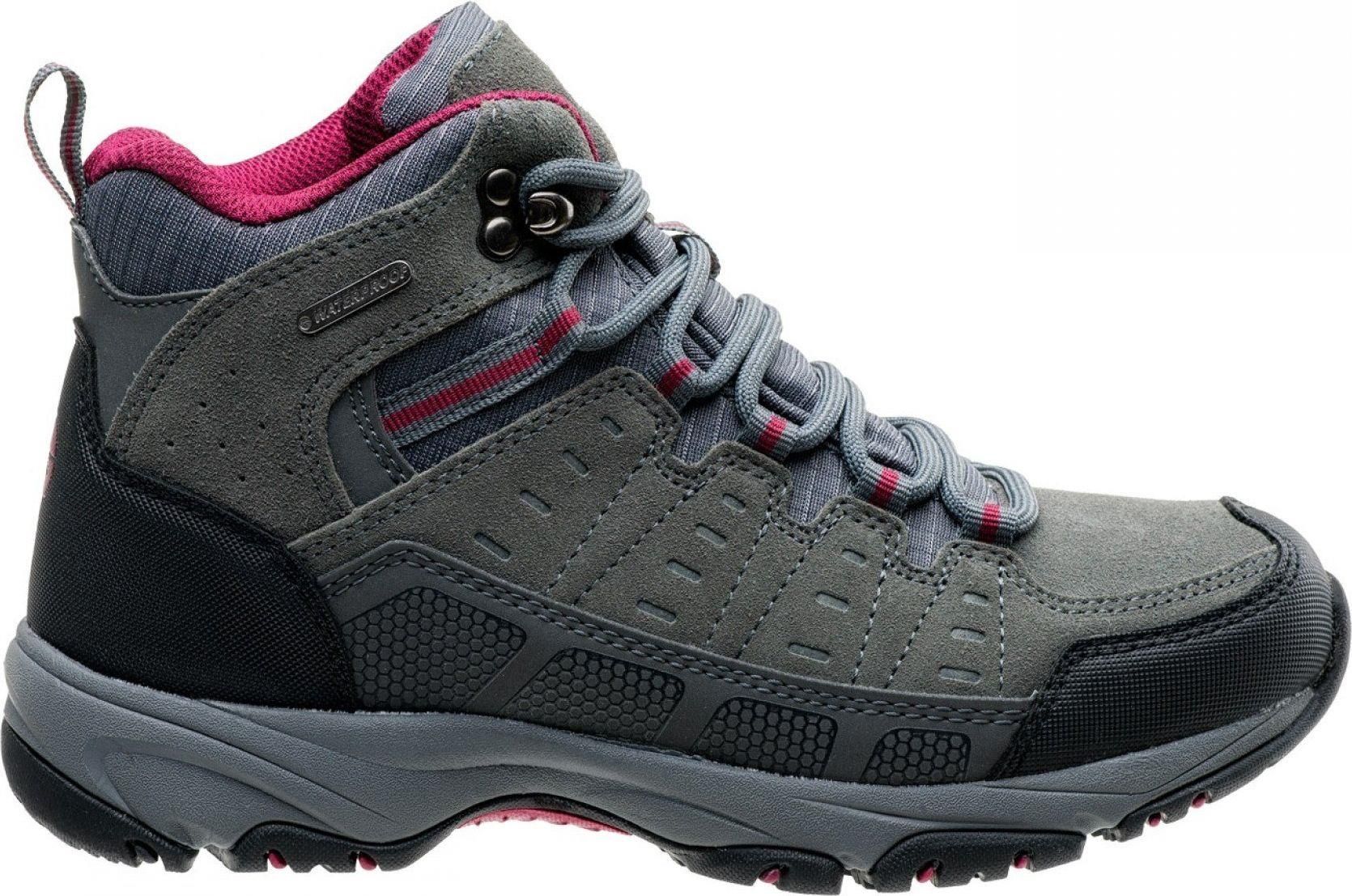 HI-TEC BLACKOUT MID WP UNISEX - Outdoorschoenen - black/pink/zwart