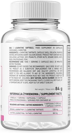 ostrovit l carnitine 1250 L-Carnitine mg Capsules Fat Burning Complex – OstroVit