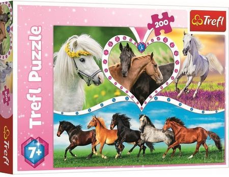 Trefl Puzzle 200el. Piękne Konie 13248