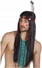 Zdjęcie Peruka indianina Indianin czarne Długie włosy - Śrem