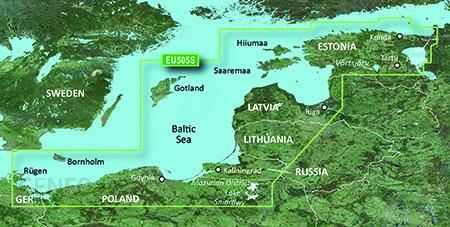 Mapa Garmin BlueChart G3 Mazury Bałtyk Polska