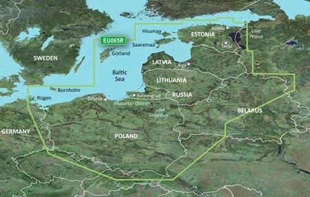 Mapa Garmin BlueChart G3 Mazury Bałtyk Polska