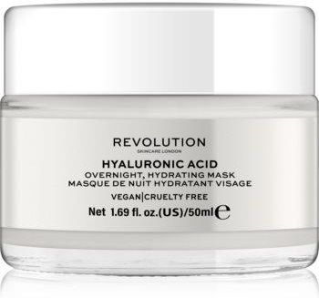 Revolution Skincare Hyaluronic Acid 10% Niacinamide + 1% Zinc nawilżająca maseczka na noc do twarzy 50ml
