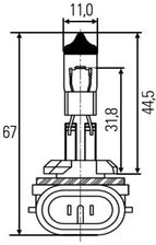 Hella Żarówka H27/W2 27W 12V Hella8Gh008991031 