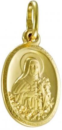 Norbisrebro Złoty Medalik Z Wizerunkiem Świętej Rity,Święta Rita - Próba 585 Idśwrita