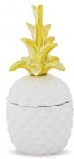Max-Land Figurka Ananas Biały Złoty 18,5x9 (119825)