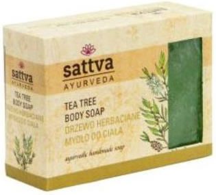 Sattva Ayurveda Tea Tree Body Soap Mydło W Kostce Do Ciała Drzewo Herbaciane 125g