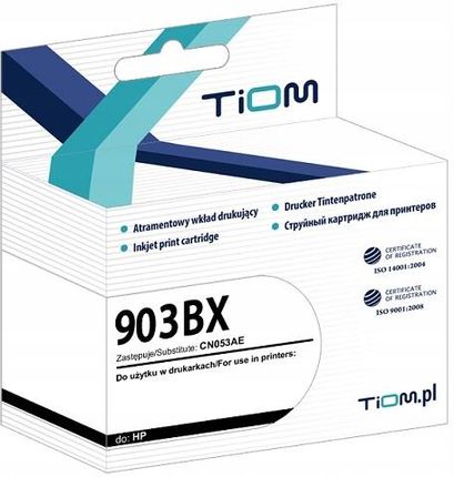 Tiom tusz do HP 903XLB | T6M15AE | 850 str. | black (Ti-H903BX)