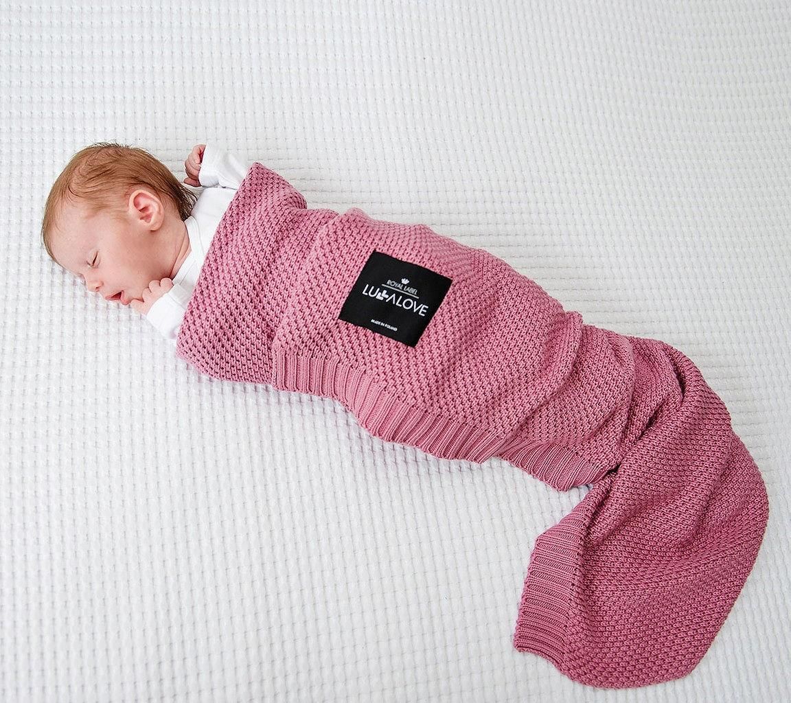 Lullalove Bambusowy Koc Tkany 80X100 Piwonia - zdjęcie 1 Lullalove Bambusowy Koc Tkany 80X100 Piwonia
