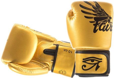 Fairtex Rękawice Bokserskie Bgv1 Gold Black Falcon Limited Edition Gloves Box 