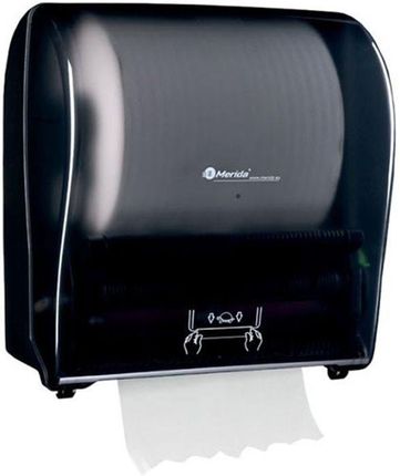 Merida Automatyczny Pojemnik Na Ręczniki Papierowe W Roli Maxi Solid Cut Czarny Połysk