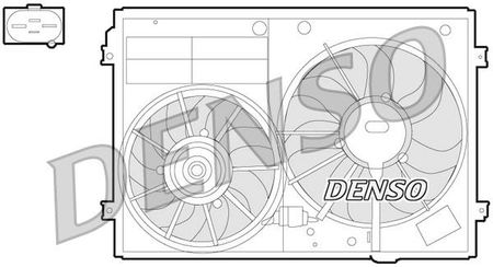 Denso Elektrowentylator Golf V Densoder32012 