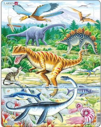 Larsen Puzzle Dinozaury 35El.
